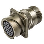 Amphenol, 97B 19 Way Wall Mount MIL Spec Circular Connector Receptacle, Socket Contacts,Shell Size 20, Bayonet