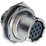 Souriau, UTO 26 Way Panel Mount MIL Spec Circular Connector Receptacle, Socket Contacts,Shell Size 16, Bayonet