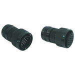 Glenair 2 Way Cable Mount MIL Spec Circular Connector Plug, Socket Contacts,Shell Size 10SL, MIL-DTL-5015