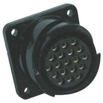 Glenair 2 Way Panel Mount MIL Spec Circular Connector Receptacle, Pin Contacts,Shell Size 10SL, MIL-DTL-5015