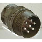 JAE 17 Way Cable Mount MIL Spec Circular Connector Receptacle, Pin Contacts,Shell Size 20