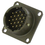 Amphenol, 451 26 Way Panel Mount MIL Spec Circular Connector Receptacle, Socket Contacts,Shell Size 16, Bayonet Coupling