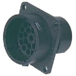 Souriau, UTP 12 Way Wall Mount MIL Spec Circular Connector Receptacle, Socket Contacts,Shell Size 14, Bayonet Coupling