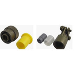 Souriau, 851 4 Way Cable Mount MIL Spec Circular Connector Plug, Pin Contacts,Shell Size 8, Bayonet Coupling,