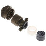 Souriau, 851 19 Way Cable Mount MIL Spec Circular Connector Plug, Pin Contacts,Shell Size 14, Bayonet Coupling,