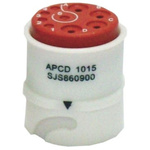 Amphenol MIL Spec Circular Connector, 9 Contacts, In-line, Socket, Male, Twist & Lock Series