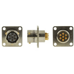 Amphenol Limited, 62GB 7 Way Box Mount MIL Spec Circular Connector Receptacle, Socket Contacts,Shell Size 10, Bayonet