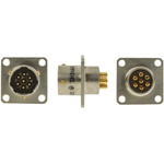 Amphenol Limited, 62GB 7 Way Box Mount MIL Spec Circular Connector Receptacle, Pin Contacts,Shell Size 10, Bayonet