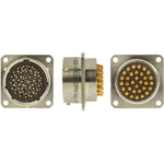 Amphenol Limited, 62GB 32 Way Box Mount MIL Spec Circular Connector Receptacle, Pin Contacts,Shell Size 18, Bayonet
