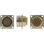 Amphenol Limited, 62GB 26 Way Box Mount MIL Spec Circular Connector Receptacle, Pin Contacts,Shell Size 16, Bayonet