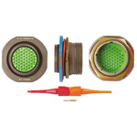 Souriau, 8D 55 Way Panel Mount MIL Spec Circular Connector Receptacle, Pin Contacts,Shell Size 23, Screw Coupling,