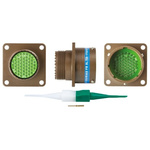 Souriau, 8LT 55 Way Panel Mount MIL Spec Circular Connector Receptacle, Pin Contacts,Shell Size 17, Bayonet Coupling,
