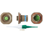 Souriau, 8LT 13 Way Panel Mount MIL Spec Circular Connector Receptacle, Pin Contacts,Shell Size 11, Bayonet Coupling,