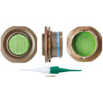 Souriau, 8LT 128 Way Panel Mount MIL Spec Circular Connector Receptacle, Pin Contacts,Shell Size 25, Bayonet Coupling,