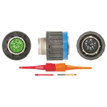 Souriau, EN3645 8 Way Cable Mount MIL Spec Circular Connector Plug, Socket Contacts,Shell Size 13, Screw Coupling,