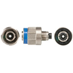 Souriau, 8D 1 Way Cable Mount MIL Spec Circular Connector Plug, Pin Contacts,Shell Size 09, Screw Coupling,