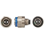 Souriau, 8D 2 Way Cable Mount MIL Spec Circular Connector Plug, Pin Contacts,Shell Size 11, Screw Coupling,