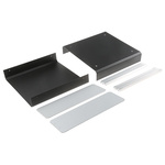 METCASE Unicase Black Aluminium Instrument Case, 260 x 250 x 90mm