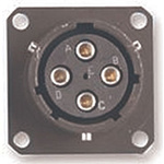 Amphenol Limited, 62GB 3 Way Flange Mount MIL Spec Circular Connector Receptacle, Socket Contacts,Shell Size 8, Bayonet