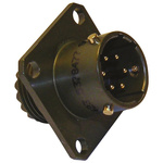 Amphenol Limited, 62GB 10 Way Flange Mount MIL Spec Circular Connector Receptacle, Pin Contacts,Shell Size 12, Bayonet