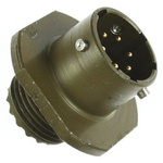 Amphenol Limited, 62GB 6 Way Cable Mount MIL Spec Circular Connector Receptacle, Pin Contacts,Shell Size 10, Bayonet
