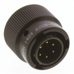 Amphenol Limited, 62GB 6 Way Cable Mount MIL Spec Circular Connector Plug, Pin Contacts,Shell Size 10, Bayonet