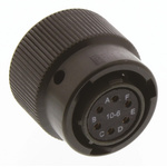 Amphenol Limited, 62GB 6 Way Cable Mount MIL Spec Circular Connector Plug, Socket Contacts,Shell Size 10, Bayonet