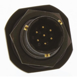 Amphenol Limited, 62GB 7 Way Panel Mount MIL Spec Circular Connector Receptacle, Pin Contacts,Shell Size 10, Bayonet