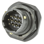 Amphenol Limited, 62GB 10 Way Panel Mount MIL Spec Circular Connector Receptacle, Pin Contacts,Shell Size 12, Bayonet