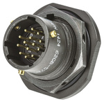 Amphenol Limited, 62GB 14 Way Panel Mount MIL Spec Circular Connector Receptacle, Pin Contacts,Shell Size 12, Bayonet