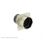 Souriau MIL Spec Circular Connector, 19 Contacts, Flange Mount, Male, IP67, IP68, IP69K, UT0 Series