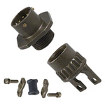 Amphenol, PT 6 Way Cable Mount MIL Spec Circular Connector Receptacle, Pin Contacts,Shell Size 10, Bayonet,