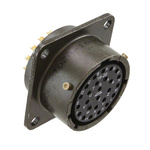 Amphenol, PT 26 Way Panel Mount MIL Spec Circular Connector Receptacle, Socket Contacts,Shell Size 16, Bayonet,