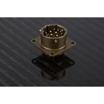 Amphenol, PT 12 Way Panel Mount MIL Spec Circular Connector Receptacle, Pin Contacts,Shell Size 14, Bayonet,