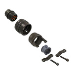 Amphenol, PT 4 Way Cable Mount MIL Spec Circular Connector Plug, Socket Contacts,Shell Size 12, Bayonet, MIL-DTL-26482