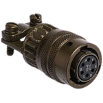 Amphenol, PT 6 Way Cable Mount MIL Spec Circular Connector Plug, Socket Contacts,Shell Size 10, Bayonet, MIL-DTL-26482