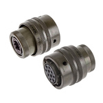 Amphenol, PT 10 Way Cable Mount MIL Spec Circular Connector Plug, Socket Contacts,Shell Size 12, Bayonet, MIL-DTL-26482