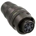 Amphenol, PT 6 Way Cable Mount MIL Spec Circular Connector Plug, Socket Contacts,Shell Size 10, Bayonet, MIL-DTL-26482