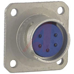 Amphenol Industrial, 165 5 Way Panel Mount MIL Spec Circular Connector, Socket Contacts, Bayonet