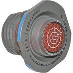 Amphenol, D38999 37 Way Jam Nut MIL Spec Circular Connector Receptacle, Pin Contacts,Shell Size 15, Quick Coupling