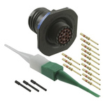 Amphenol, D38999 13 Way Jam Nut MIL Spec Circular Connector Receptacle, Pin Contacts,Shell Size 11, Quick Coupling