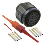 Amphenol, D38999 8 Way Free Hanging MIL Spec Circular Connector Plug, Socket Contacts,Shell Size 13, Quick Coupling
