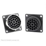 Souriau, UTG 23 Way Flange Mount Connector Plug, Socket Contacts,Shell Size 18, Bayonet Coupling