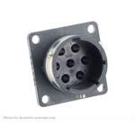 Souriau, UTGX 7 Way Flange Mount Circular Connector Plug, Socket Contacts,Shell Size 14, Bayonet, MIL-DTL-26482