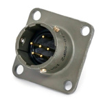 Amphenol Industrial 12 Way Circular Connector Plug, Pin Contacts