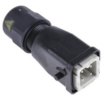 Harting Connector Insert, 3 Way, 10A, Male, Han A, Cable Mount, 230 → 400 V