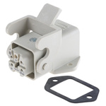 HARTING Panel Kit, 4 + PE Way, 10A, Female, Han A, 230 → 400 V