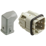 HARTING Surface Kit, 4 + PE Way, 10A, Male, Han A, 230 → 400 V