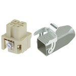 HARTING Surface Kit, 3 + PE Way, 10A, Female, Han A, 230 → 400 V