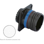 Souriau, 8D 79 Way Panel Mount MIL Spec Circular Connector Receptacle, Pin Contacts,Shell Size 21, Screw Coupling,